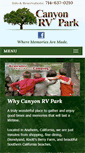 Mobile Screenshot of canyonrvpark.com